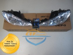 İthal - PEUGEOT 206 ŞEFFAF FAR SETİ İTHAL