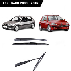 yerli üretim - 106 - Saxo Arka Silecek Kol ve Süpürgesi Set Yerli 2000 - 2005