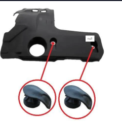 yan sanayi - 308 Euro 5 Motor Üst Koruma Kapağı Plastik Armasız Klipsli 0137F9