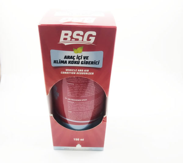 ARAÇ İÇİ KLİMA VE KOKU GİDERİCİ 150 ML BSG MARKA