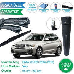 yerli üretim - BMW X3 E83 ÖN VE ARKA SİLECEK SÜPÜRGE TAKIMI ÇANTA HEDİYELİ yerli üretim - BMW X3 E83 ÖN VE ARKA SİLECEK SÜPÜRGE TAKIMI ÇANTA HEDİYELİ