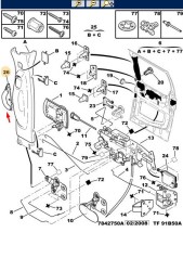 CITROEN BERLİNGO SAĞ SÜRGÜLÜ KAPI İÇ KORUYUCU KAPAK 2001 - 2008 - Thumbnail