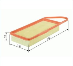 Orjinal - CİTROEN C2 1.4 HDI HAVA FİLTRESİ ORİJİNAL