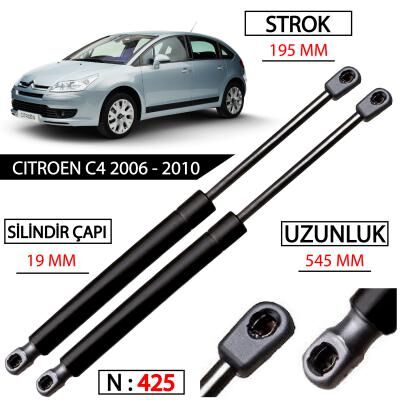 C4 HATCHBACK BAGAJ AMORTİSÖRÜ TAKIM YAN SANAYİ 2006 - 2010