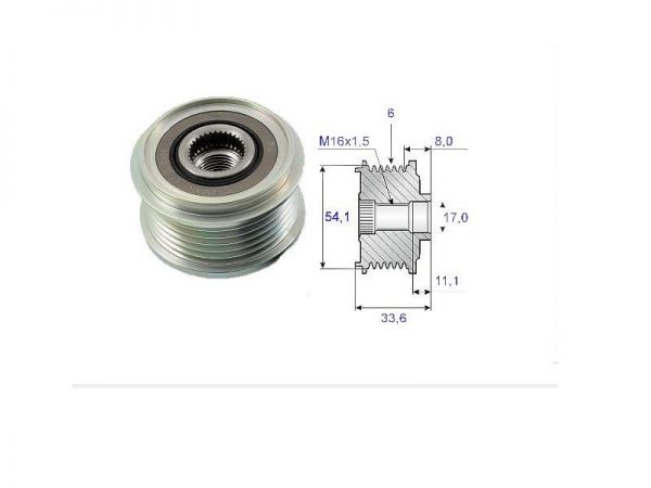 JUMPY 2.0 HDI ALTERNATÖR KASNAĞI RULMANLI VALEO 2002 - 2006