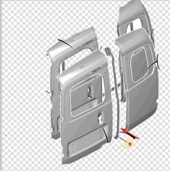 Orjinal - CITROEN NEMO ÇİFT KAPILI BAGAJ ARA FİTİLİ ORİJİNAL