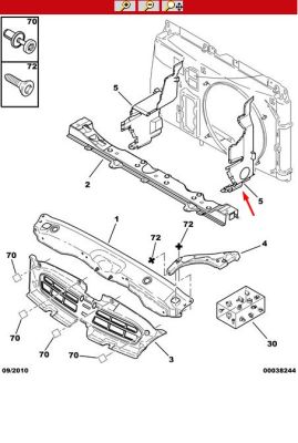 CITROEN XSARA FAN DAVLUMBAZ KORUMA KAPAĞI SAĞ TARAF 2001 - 2006