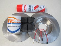 yan sanayi - CITROEN ZX SOĞUTMASIZ ÖN DİSK ve ÖN BALATA SETİ - HEDİYELİ