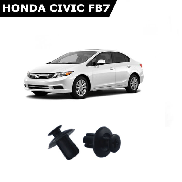 Civic FB7 Bagaj ve Davlumbaz Klipsi 100 Adetli Paket 09251833