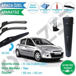 yerli üretim - CLİO 3 ÖN VE ARKA SİLECEK SÜPÜRGE TAKIMI ÇANTA HEDİYELİ 05 - 07 yerli üretim - CLİO 3 ÖN VE ARKA SİLECEK SÜPÜRGE TAKIMI ÇANTA HEDİYELİ 05 - 07