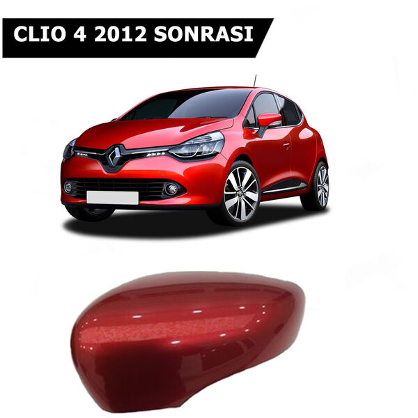 Clio 4 Dış Ayna Kapağı Sol Taraf Kırmızı Renk 2012 Sonrası