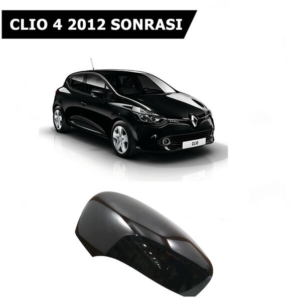 Clio 4 Dış Ayna Kapağı Sol Taraf Siyah Renk 2012 Sonrası