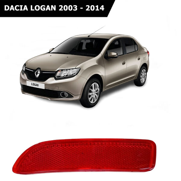Dacia Logan Arka Tampon Reflektörü Sol 2003 - 2014 8200751778