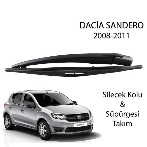 Dacia Sandero Arka Silecek Kol ve Süpürgesi Takım Yerli 2008 2011