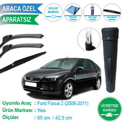 yerli üretim - FORD FOCUS 2 ÖN VE ARKA SİLECEK SÜPÜRGE TAKIMI ÇANTA HEDİYELİ