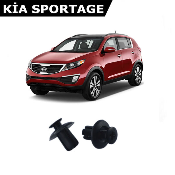 Kia Sportage Bagaj ve Davlumbaz Klipsi 100 Adetli Paket 09251833