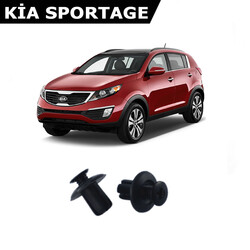 yerli üretim - Kia Sportage Bagaj ve Davlumbaz Klipsi 50 Adetli Paket 09251833