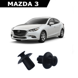 yerli üretim - Mazda 3 Bagaj ve Davlumbaz Klipsi 50 Adetli Paket 09251833