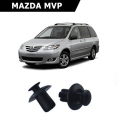 yerli üretim - Mazda MVP Bagaj ve Davlumbaz Klipsi 25 Adetli Paket 09251833