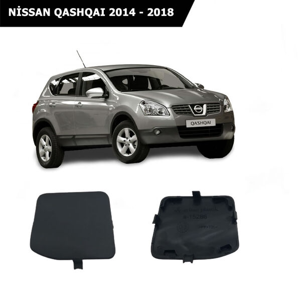 Nissan qashqai Arka Tampon Çeki Demir Kapağı Siyah 2014 - 2018