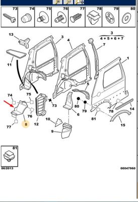 PEUGEOT 106 GTI SAĞ ARKA ÇAMURLUK DAVLUMBAZI ARKANIN ARKASI