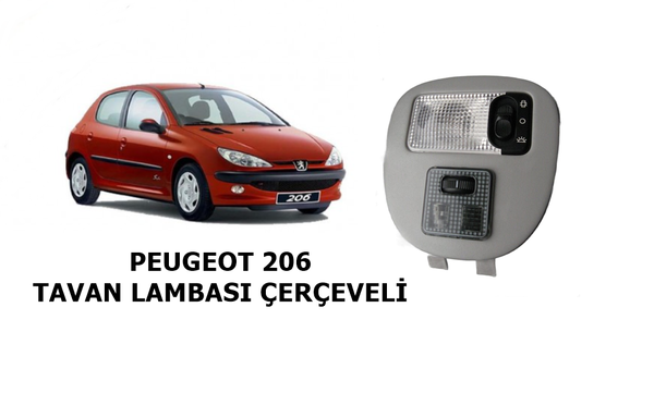 PEUGEOT 206 TAVAN LAMBASI ÇERÇEVELİ 8146K9