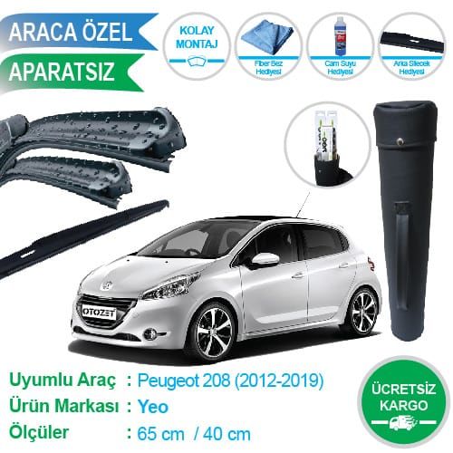 PEUGEOT 208 ÖN VE ARKA SİLECEK SÜPÜRGE TAKIMI ÇANTA HEDİYELİ