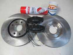 yan sanayi - PEUGEOT 306 GTI ÖN FREN DİSK ve BALATA SETİ - HEDİYELİ