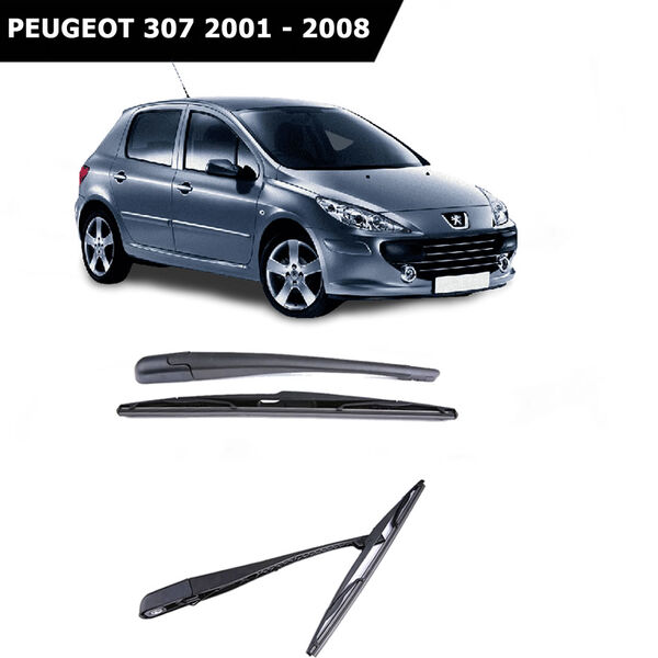 Peugeot 307 Arka Silecek Kol ve Süpürgesi Set Yerli 2001 - 2008