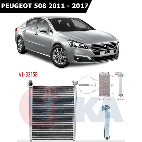 Peugeot 508 Kalorifer Radyatörü Veka Marka 2011 - 2017 6448W9