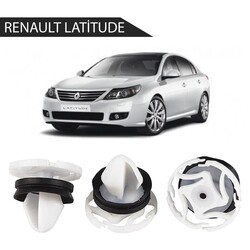 yerli üretim - Renault Latitude Kasa İç Döşeme Klipsi 100 Adetli Paket 9345ZN