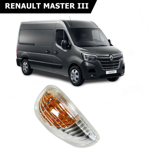 Renault Master 3 Kasa Dış Ayna Sinyali Sarı Sağ Taraf 261603141R