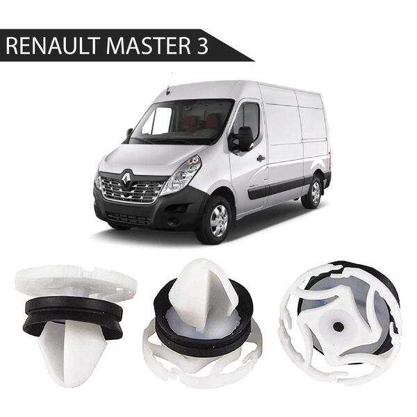 Renault Master 3 Kasa İç Döşeme Klipsi 100 Adetli Paket 9345ZN