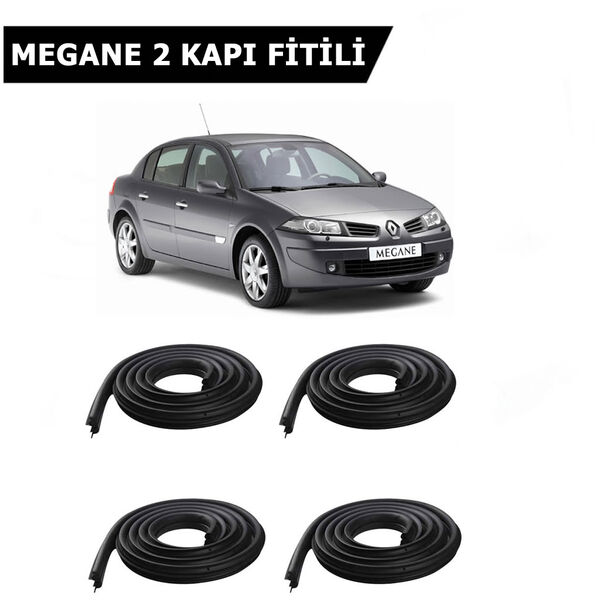 Renault Megane 2 Sedan Kasa Ön - Arka Kapı Fitil Seti - 4 Kapı için