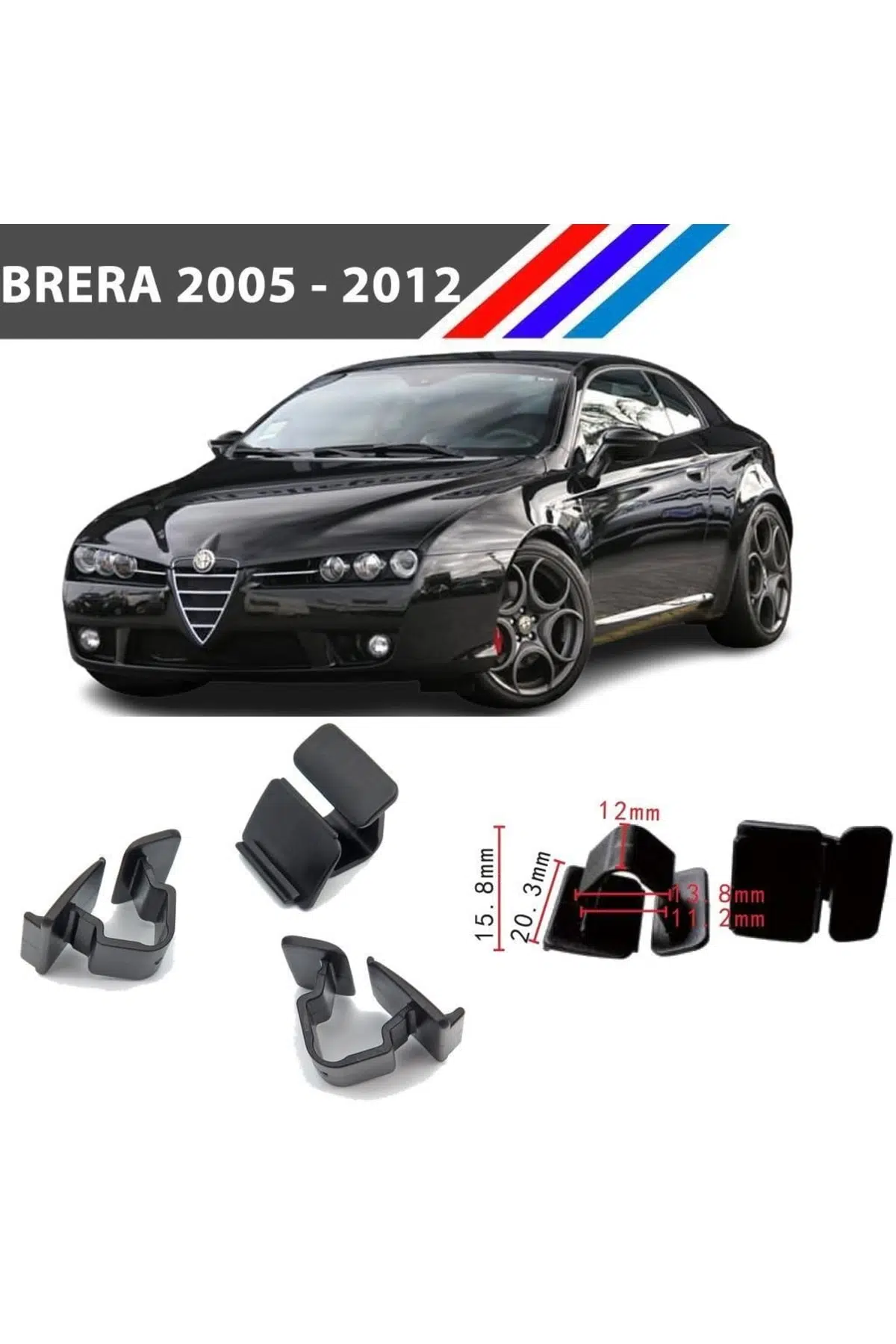 Alfa Romeo Brera Kaput Izalatör Klipsi 2005 - 2012 25 Adetli Paket Alfa Romeo Brera Kaput Izalatör Klipsi 2005 - 2012 25 Adetli Paket