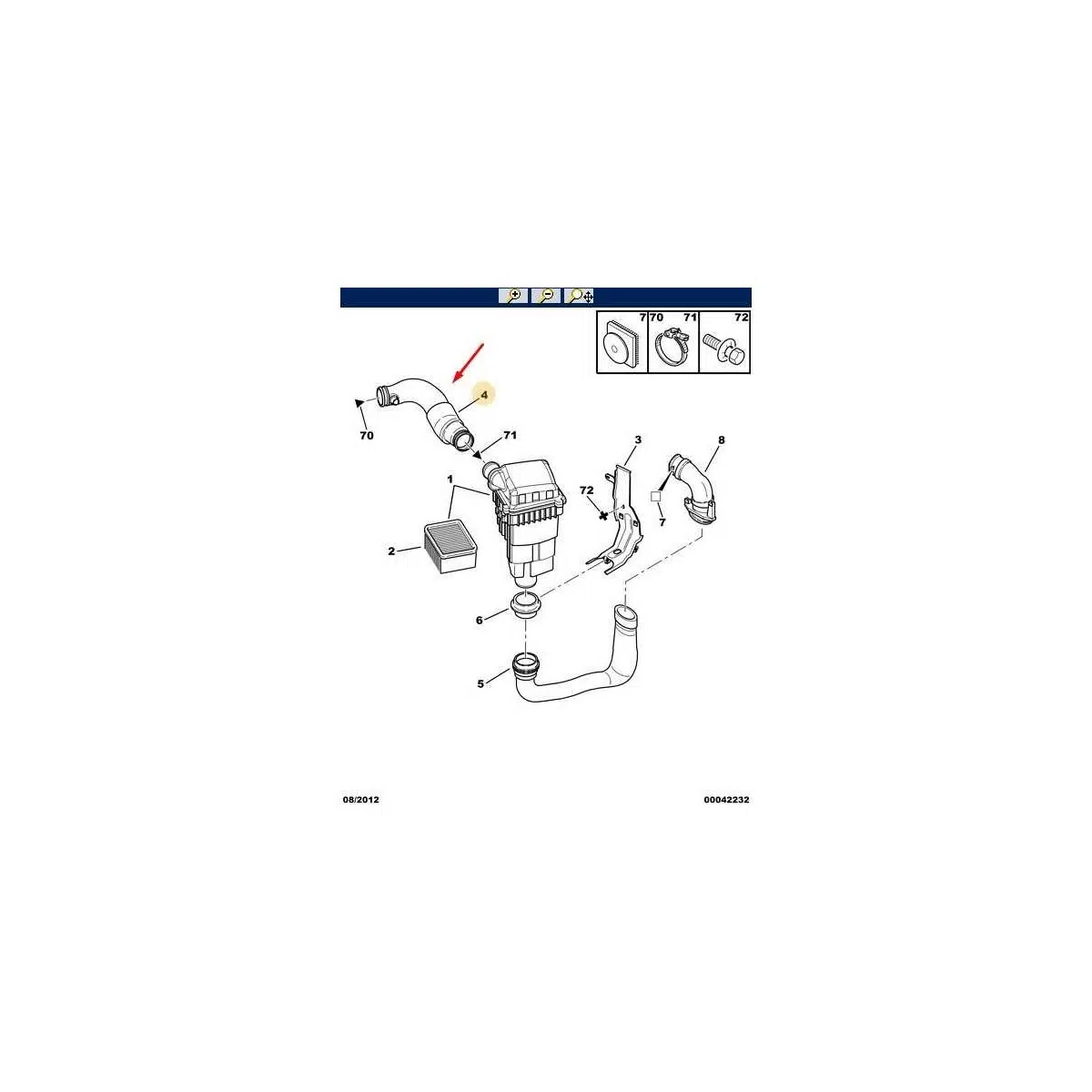 AR Oto Market Peugeot 206 1.4 Benzinli 8 Valf Hava Filtre Üst Hortumu 144087 AR Oto Market Peugeot 206 1.4 Benzinli 8 Valf Hava Filtre Üst Hortumu 144087