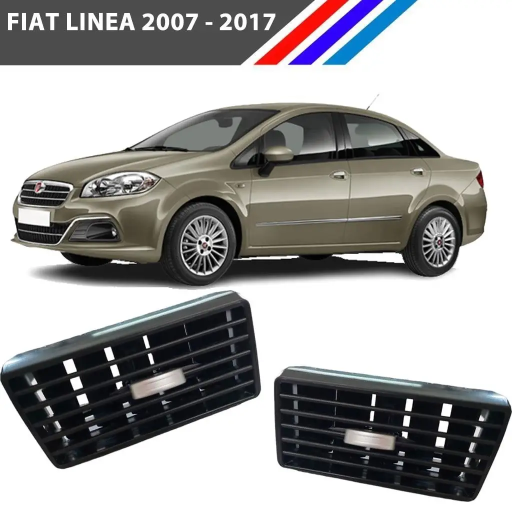 Fiat Linea Havalandırma Izgarası Köşe Sol-Sağ Set Krom Düğmeli Fiat Linea Havalandırma Izgarası Köşe Sol-Sağ Set Krom Düğmeli