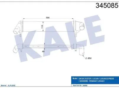 Turbo Radyatörü Intercooler Duster 09-12 - Logan 04-12 - Sandero 08-13 - 1.5 Dcı 8200409045 Turbo Radyatörü Intercooler Duster 09-12 - Logan 04-12 - Sandero 08-13 - 1.5 Dcı 8200409045