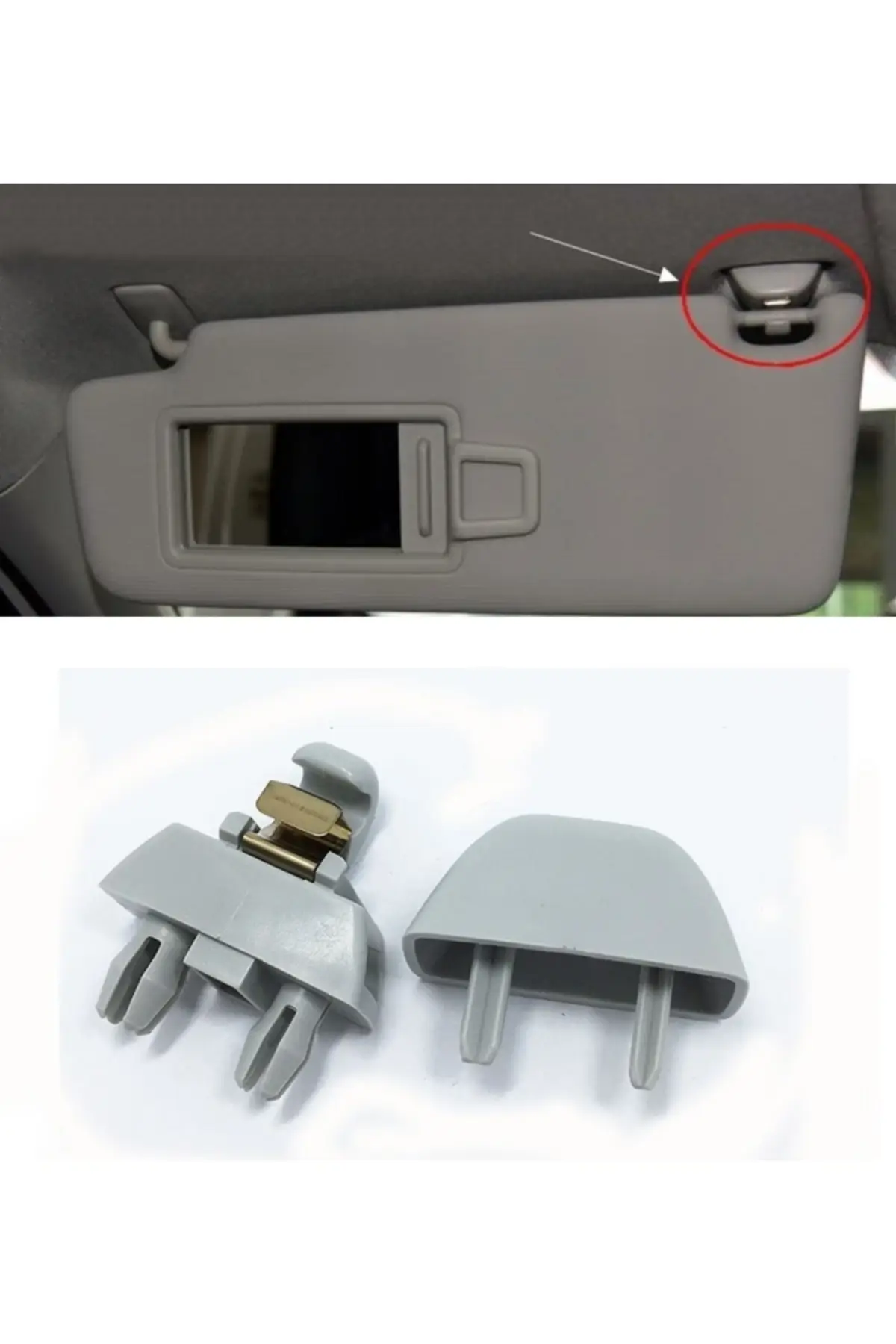 VW Polo 2010-2018 Güneşlik Ayağı Tutucusu Klipsi Gri 6R0857561 VW Polo 2010-2018 Güneşlik Ayağı Tutucusu Klipsi Gri 6R0857561