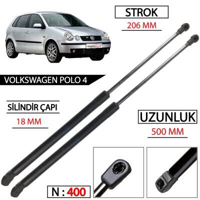 VOLKSWAGEN POLO BAGAJ AMORTİSÖR TAKIMI YAN SANAYİ 2003 - 2009