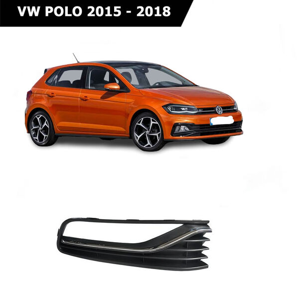 VW Polo Sağ Sis Far Çerçevesi Sisli Kromlu 2015 - 2018 6C0854662C